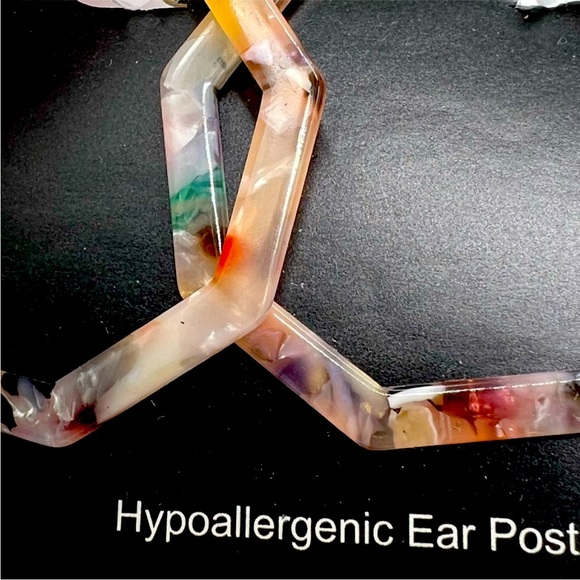 J. Crew Factory Octagonal Earrings - Picture 3 of 4